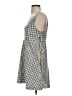 4SI3NNA 100% Polyester Plaid Gray White Casual Dress Size S (estimated) - photo 5