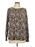 Next Animal Print Brown Long Sleeve Blouse Size EU 44 / US 14 - photo 1