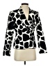 Julie Mitchell Print Black Blazer Size 4 - photo 1