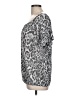 INC International Concepts Animal Print Silver Short Sleeve Blouse Size L - photo 5