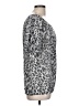 INC International Concepts Animal Print Silver Short Sleeve Blouse Size L - photo 4