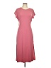 Athleta Solid Pink Casual Dress Size L (petite) - photo 1