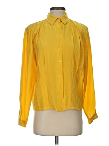 Saks Fifth Avenue Long Sleeve Silk Top (view 1)