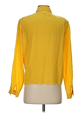 Saks Fifth Avenue Long Sleeve Silk Top (view 2)