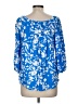 Walker & Wade 100% Rayon Blue 3/4 Sleeve Blouse Size M - photo 2