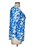 Walker & Wade 100% Rayon Blue 3/4 Sleeve Blouse Size M - photo 4