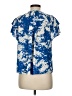 Caballero Print Blue Short Sleeve Blouse Size M - photo 2