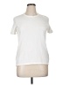 Halston Ivory Short Sleeve T-Shirt Size XL - photo 1