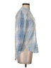 Veronica Beard Jeans Blue 3/4 Sleeve Button-Down Shirt Size XS - photo 4