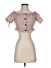 Missguided 100% Polyester Pink Short Sleeve Blouse Size 2 - photo 1
