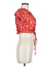 Shein Red Short Sleeve Blouse Size 6 - photo 4