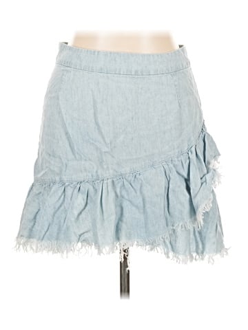 Mumu Blue Denim Skirt (view 1)