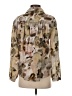Primark 100% Polyester Floral Tan 3/4 Sleeve Blouse Size 4 - photo 2