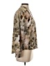 Primark 100% Polyester Floral Tan 3/4 Sleeve Blouse Size 4 - photo 4