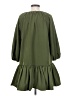 LDT 100% Polyester Solid Green Casual Dress Size 0 - photo 2