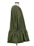 LDT 100% Polyester Solid Green Casual Dress Size 0 - photo 4