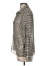 Zara Tweed Silver Long Sleeve Blouse Size M - photo 5