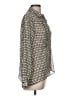 Zara Tweed Silver Long Sleeve Blouse Size M - photo 4