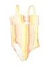 Jessica Simpson Stripes Yellow One Piece Swimsuit Size 3T - photo 1