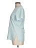 Marks & Spencer 100% Polyester Teal Short Sleeve Blouse Size UK 10 / US 6 - photo 5