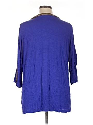 Belle Gray by Lisa Rinna 3/4 Sleeve Top (view 2)