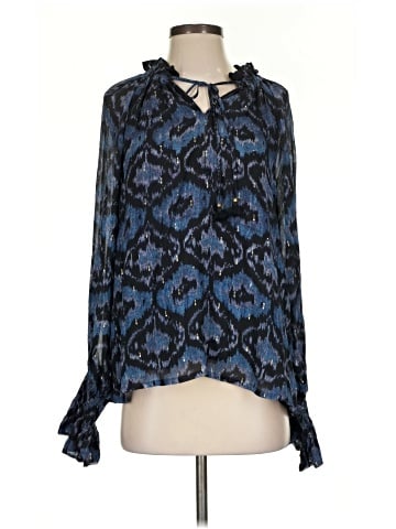 Figue Long Sleeve Silk Top (view 1)