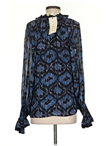 Figue Long Sleeve Silk Top (view 2)