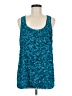 Ann Taylor 100% Polyester Teal Sleeveless Blouse Size M - photo 1