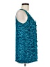 Ann Taylor 100% Polyester Teal Sleeveless Blouse Size M - photo 4