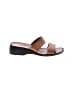 Etienne Aigner 100% Leather Brown Tan Sandals Size 7 1/2 - photo 1