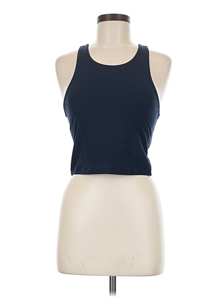 Pre-owned Beyond Yoga Tank Top Blue Halter Neckline Tops