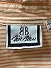 Bill Blass 100% Cotton Stripes Orange Short Sleeve Button-Down Shirt Size M - photo 8