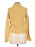 Evie 100% Cotton Yellow Turtleneck Sweater Size L - photo 2