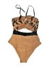 Cupshe Graphic Tan One Piece Swimsuit Size S - photo 2
