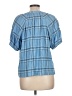 Ann Taylor LOFT Blue Short Sleeve Blouse Size L - photo 2