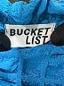 Bucketlist 100% Polyester Blue Short Sleeve Blouse Size M - photo 7