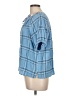 Ann Taylor LOFT Blue Short Sleeve Blouse Size L - photo 5