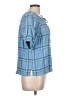 Ann Taylor LOFT Blue Short Sleeve Blouse Size L - photo 4