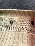 Unbranded Metallic Tan Pullover Sweater Size S - photo 7