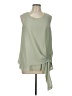 Zenana 100% Polyester Green Sleeveless Blouse Size L - photo 1
