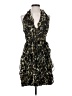 Calvin Klein 100% Polyester Animal Print Black Cocktail Dress Size 4 - photo 1