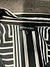 Modern Works 100% Polyester Stripes Black 3/4 Sleeve Blouse Size S - photo 7