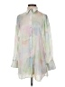 Zara 100% Polyester Tie-dye Ivory Long Sleeve Blouse Size XS (estimated) - photo 1