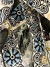 Unbranded Paisley Silver Long Sleeve Blouse Size 6 - photo 7