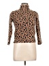 Btween 100% Polyester Animal Print Brown Turtleneck Sweater Size 10 - photo 1