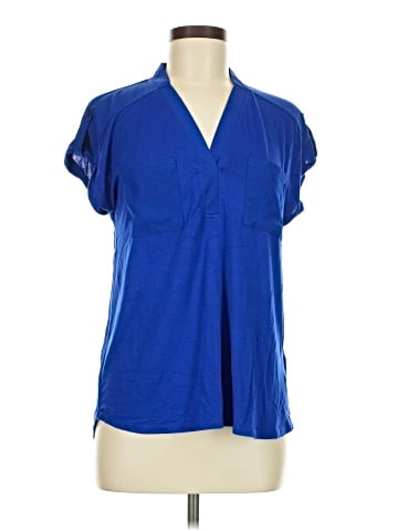 Cable & Gauge Short Sleeve Blouse (view 1)