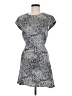 Babaton 100% Polyester Graphic Gray Casual Dress Size 6 - photo 1