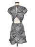 Babaton 100% Polyester Graphic Gray Casual Dress Size 6 - photo 2