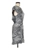 Babaton 100% Polyester Graphic Gray Casual Dress Size 6 - photo 4