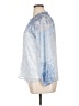 And 100% Polyester Blue 3/4 Sleeve Blouse Size 16 - photo 5